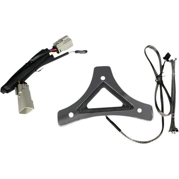 Custom Dynamics LED Backrest Light - Run/Brake - Chrome CD-BR-TKE-C