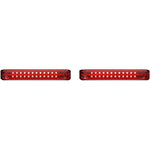 Custom Dynamics Saddlebag LED Lights - Sequential - Chrome/Red PB-SBSEQ-BCM-CR