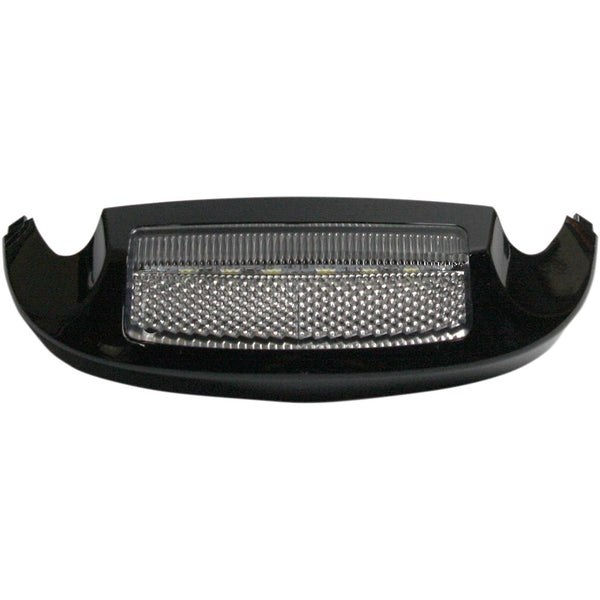 Custom Dynamics LED Front Fender Tip - White LED/Clear Lens - Black GEN-FT-WC-BLK