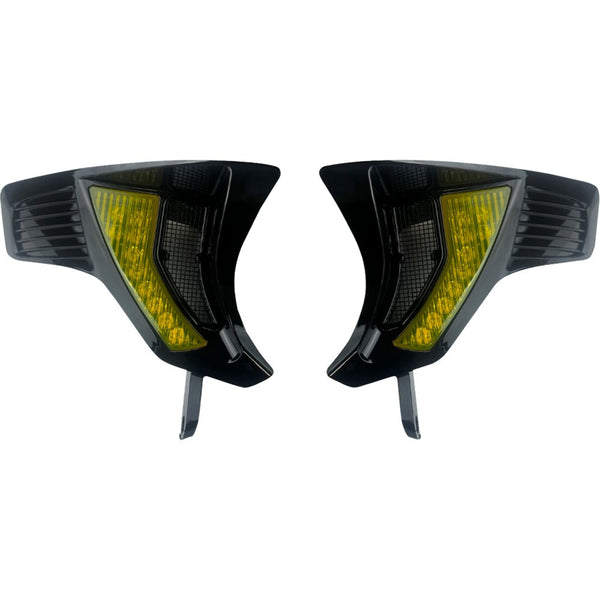 Custom Dynamics Shark Demon? Turn Signal Vents - Yellow Lens SD-RG23-VTS-AB