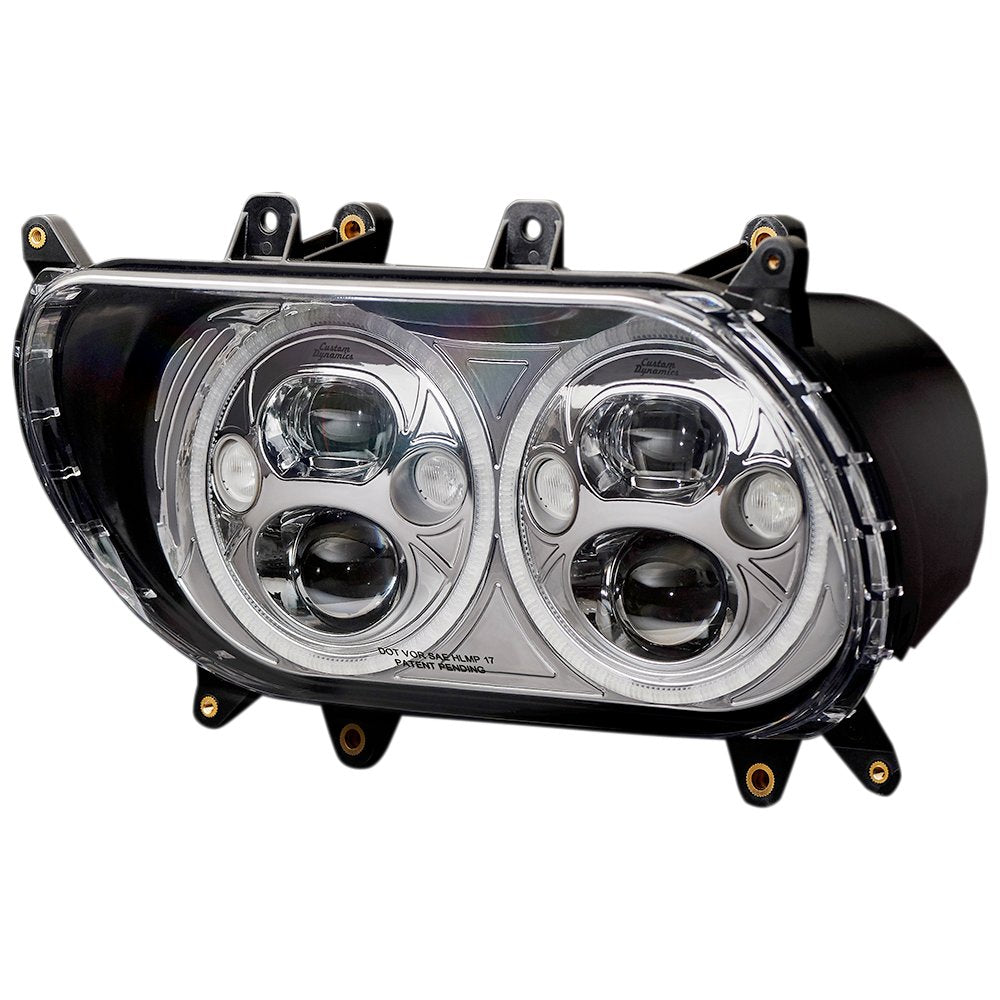 Custom Dynamics Headlight - Chrome - FLTR CDTB-RG-15-C