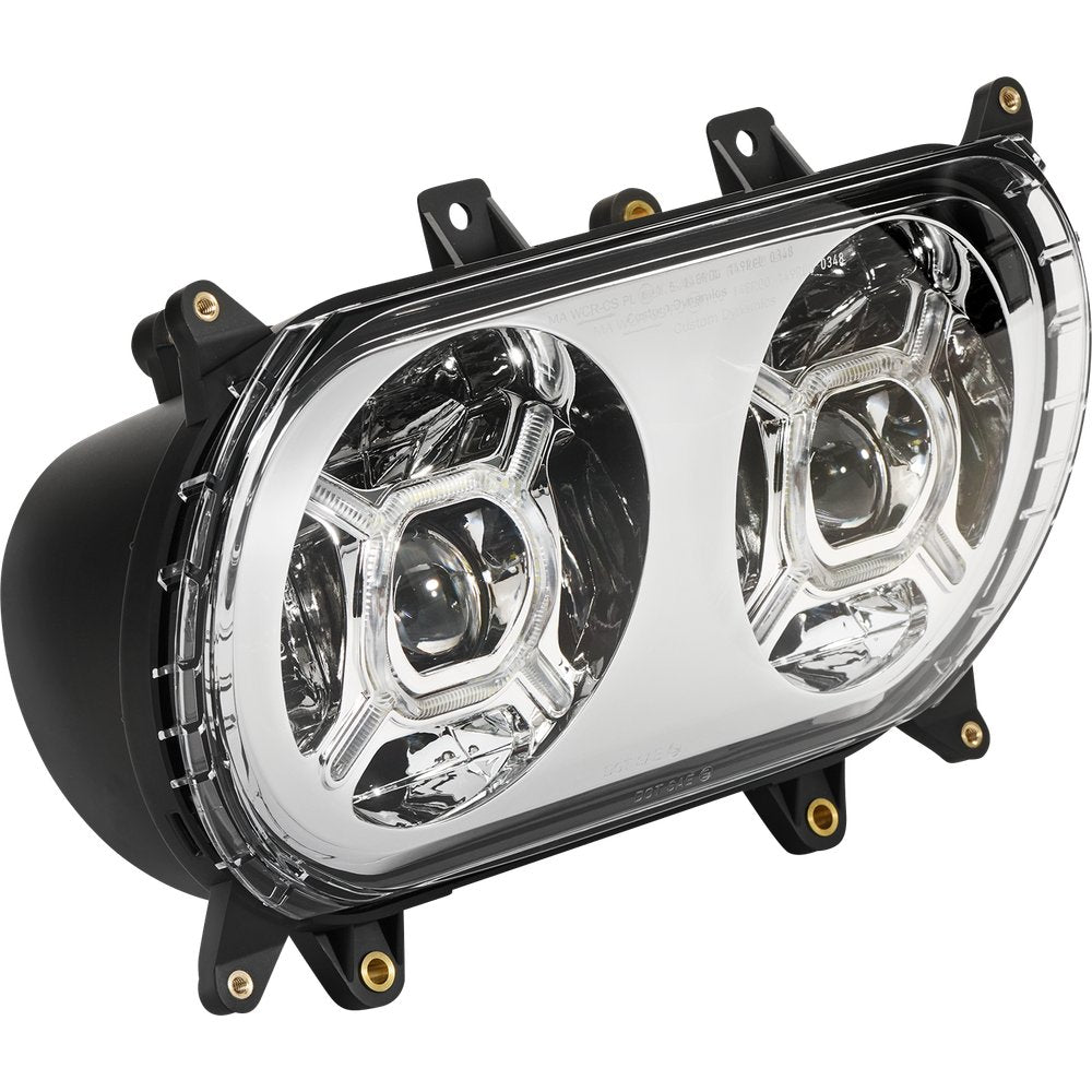 Custom Dynamics LED Headlight - Chrome - FLTR CD-RG-H-C