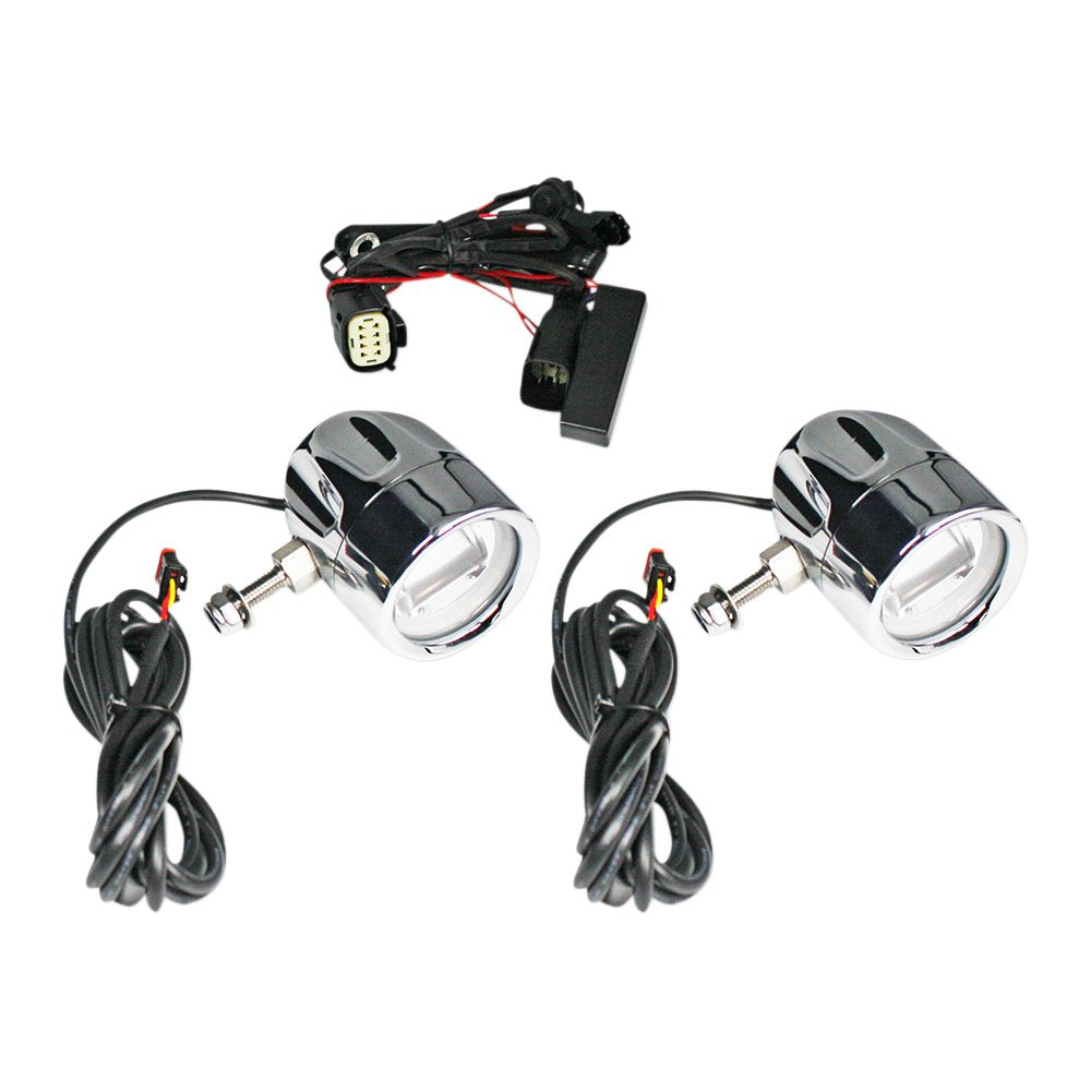 Custom Dynamics Fog Light - Chrome - Clear Lens PB-FOG-SS8-C