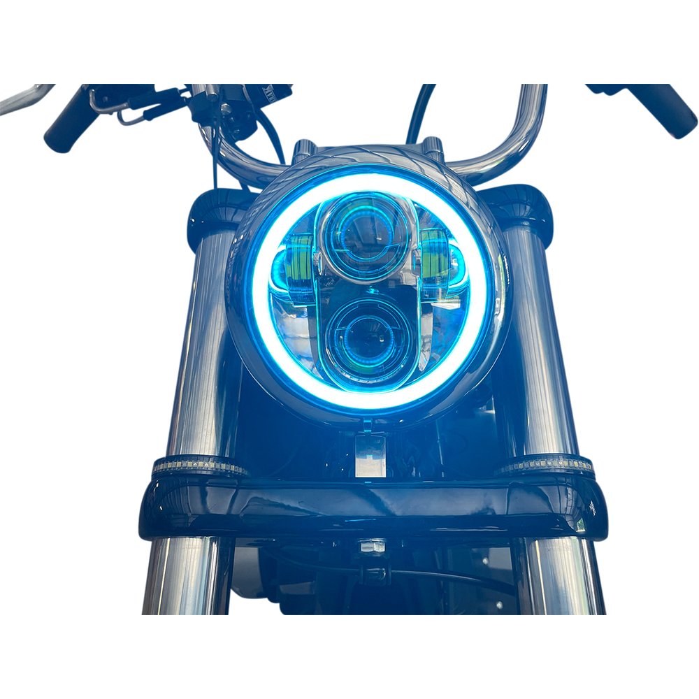 Custom Dynamics ProGLOW* 5-3/4" Headlamp - with Mounting Ring - Black PG-575-B