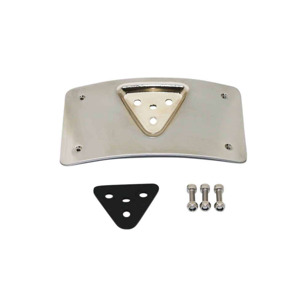 Custom Dynamics Radius License Plate Mount - Chrome CD-PFM-C