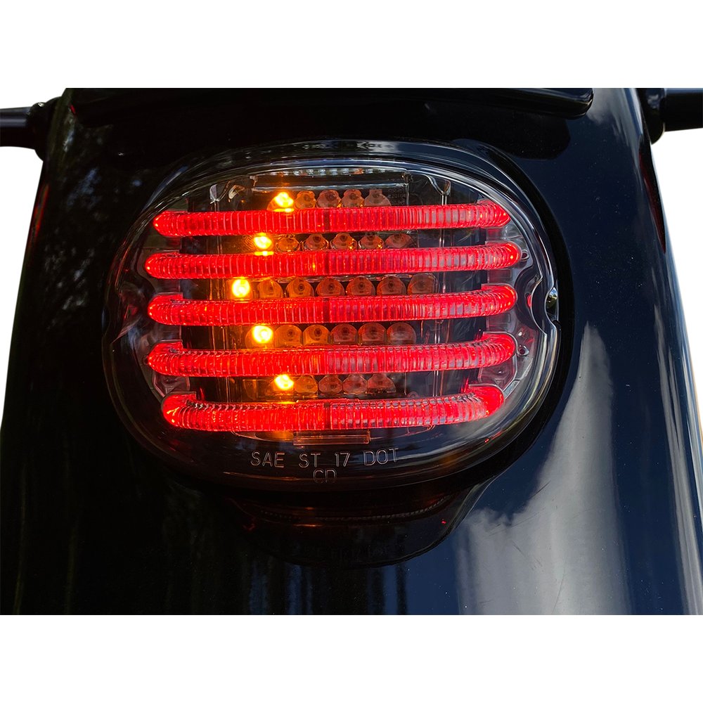 Custom Dynamics Taillight/Turn Signal - Top Window - Smoke Lens PB-TL-INT-TW-S