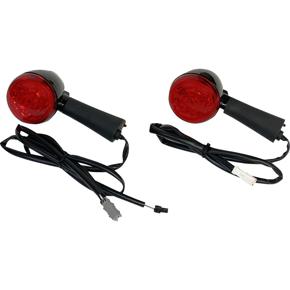 Custom Dynamics ProBEAM? LED Turn Signal - Rear - Black - Scout PB-INDBOB-RR-BR