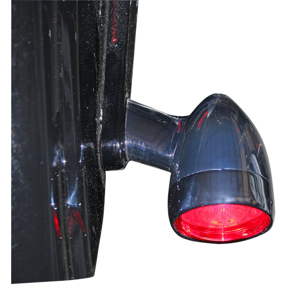 Custom Dynamics Bullet Turn Signal - 1157 - Chrome - Red Lens PB-BB-RR-1157CR