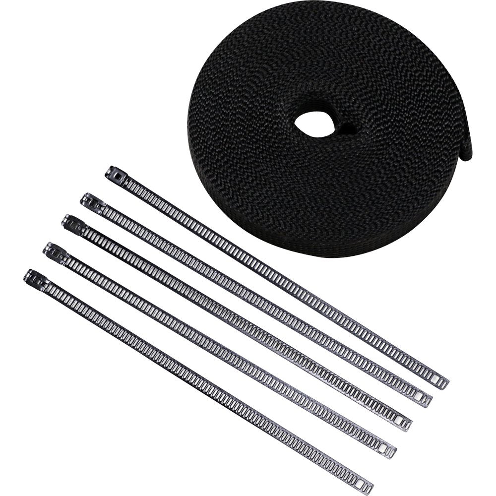 Cycle Performance Prod. Lava Rock Exhaust Wrap Kit - Metallic Black - 1" x 50' CPP/9244