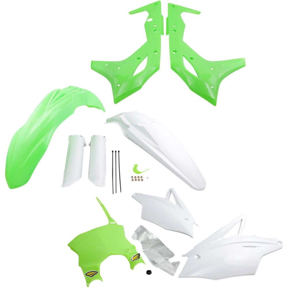 Cycra Body Kit - Powerflow - Fluorescent Green/White 1CYC-9319-72F