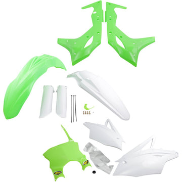 Cycra Body Kit - Powerflow - Fluorescent Green/White 1CYC-9319-72F