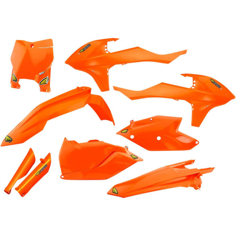 Cycra Body Kit - Powerflow - Fluorescent Orange/White 1CYC-9317-22F