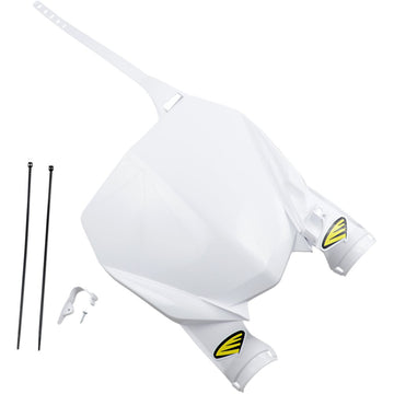 Cycra Stadium Number Plate - White - YZ 250F/FX | 450F/FX 1CYC-0991-42