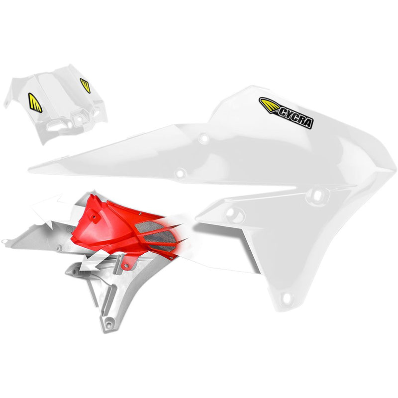 Cycra Powerflow Shrouds - White 1CYC-1782-42