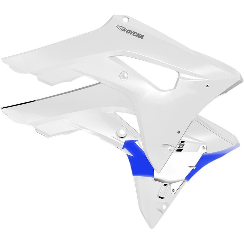 Cycra PowerFlow Shrouds - White 1CYC-1889-42