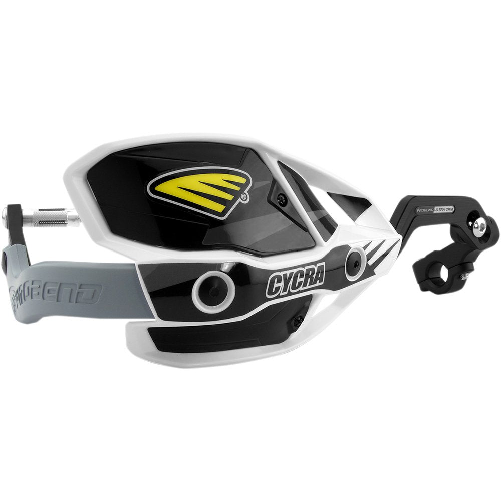 Cycra 7/8" Ultra Probend* CRM Wrap Around Handguards - White/Black 1CYC-7407-12X