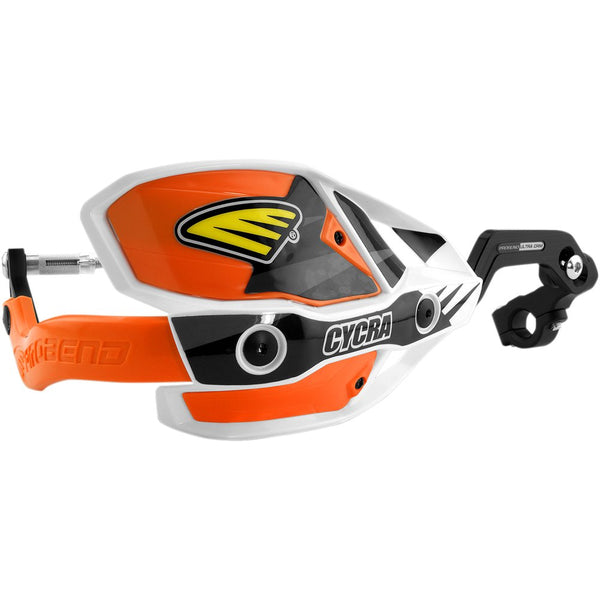 Cycra 7/8" Ultra Probend* CRM Wrap Around Handguards - White/Orange 1CYC-7407-22X