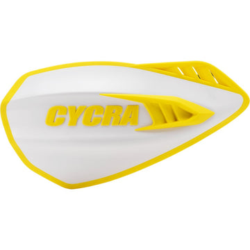 Cycra Cyclone Handguards - White/Yellow 1CYC-0056-234