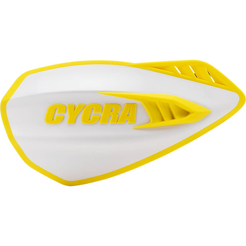 Cycra Cyclone Handguards - White/Yellow 1CYC-0056-234