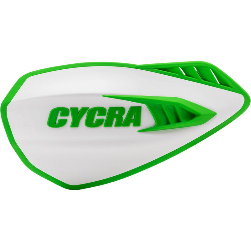 Cycra Cyclone Handguards - White/Green 1CYC-0056-241