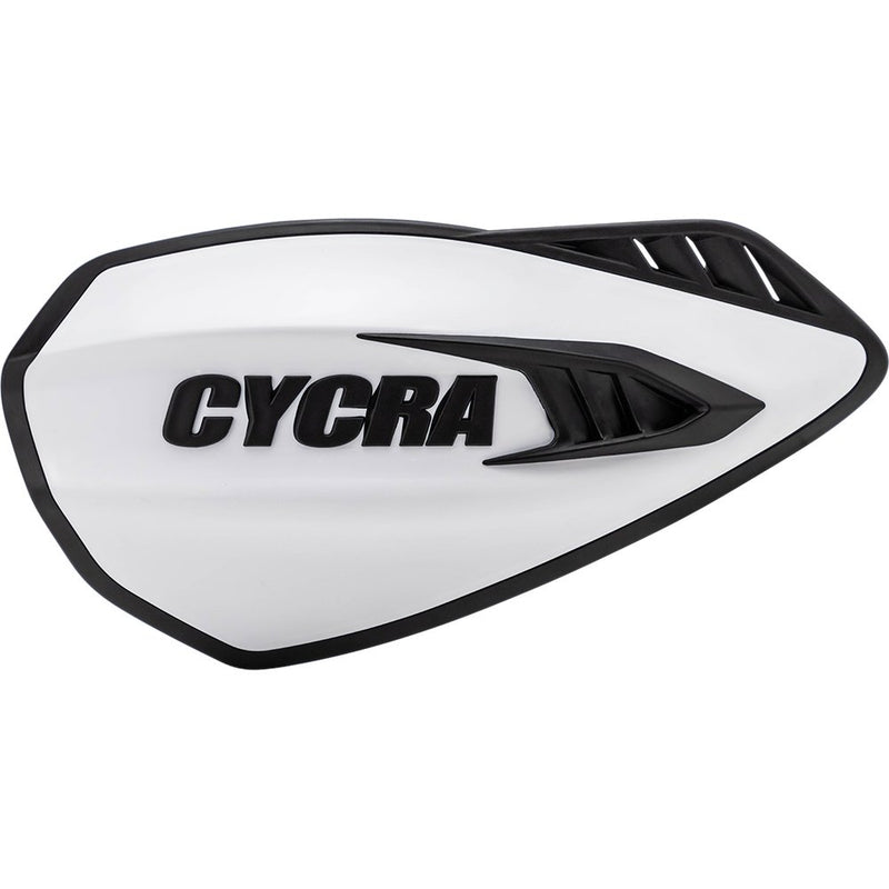 Cycra Cyclone Handguards - White/Black 1CYC-0056-237