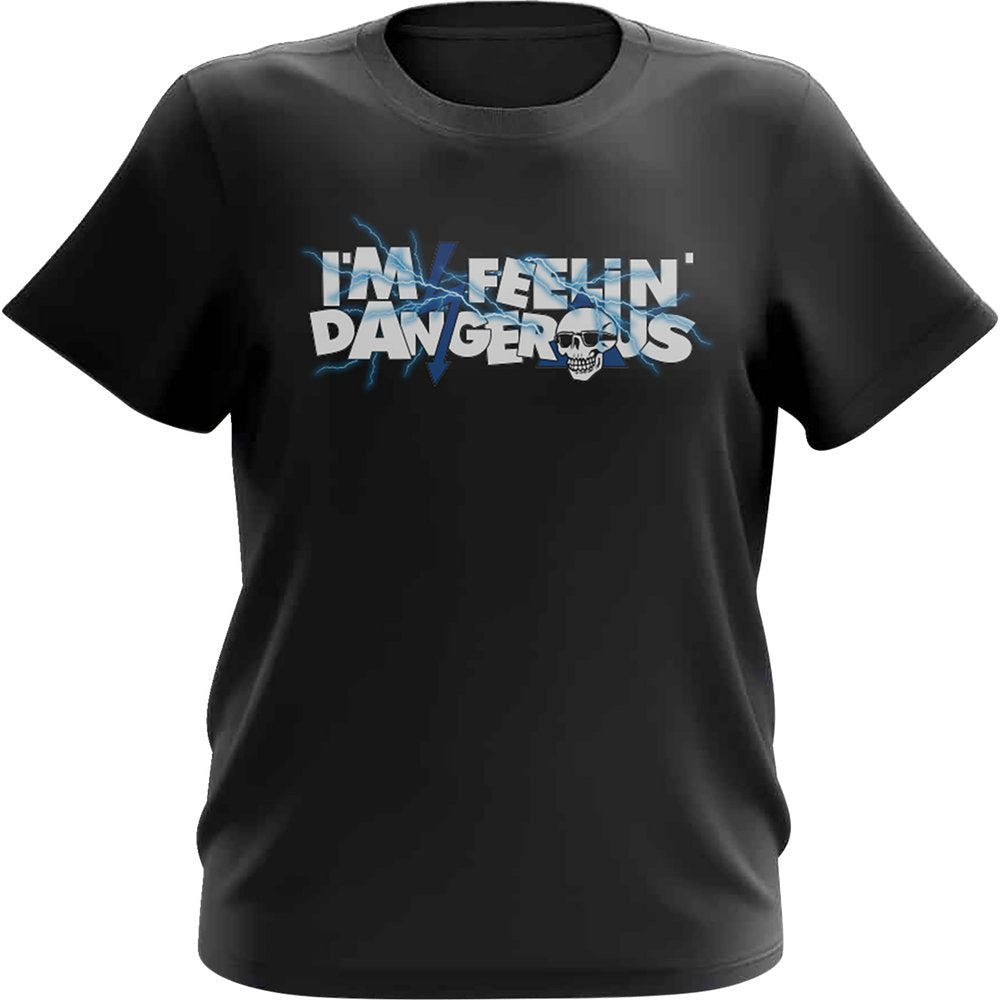 DEEGAN APPAREL Youth Shocking T-Shirt - Black/Blue - Medium DBTSS3007BBUM