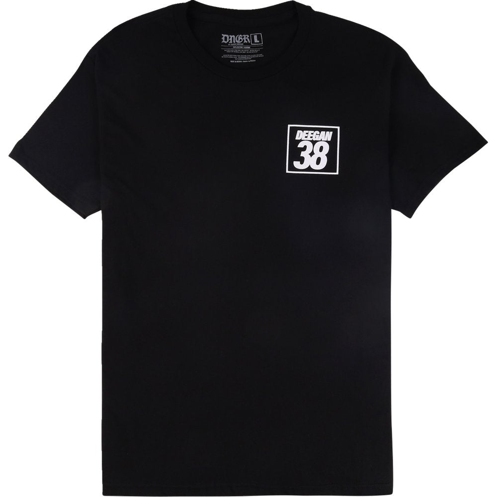 DEEGAN APPAREL Holeshot T-Shirt - Black - Medium DMTSS3027BLKM