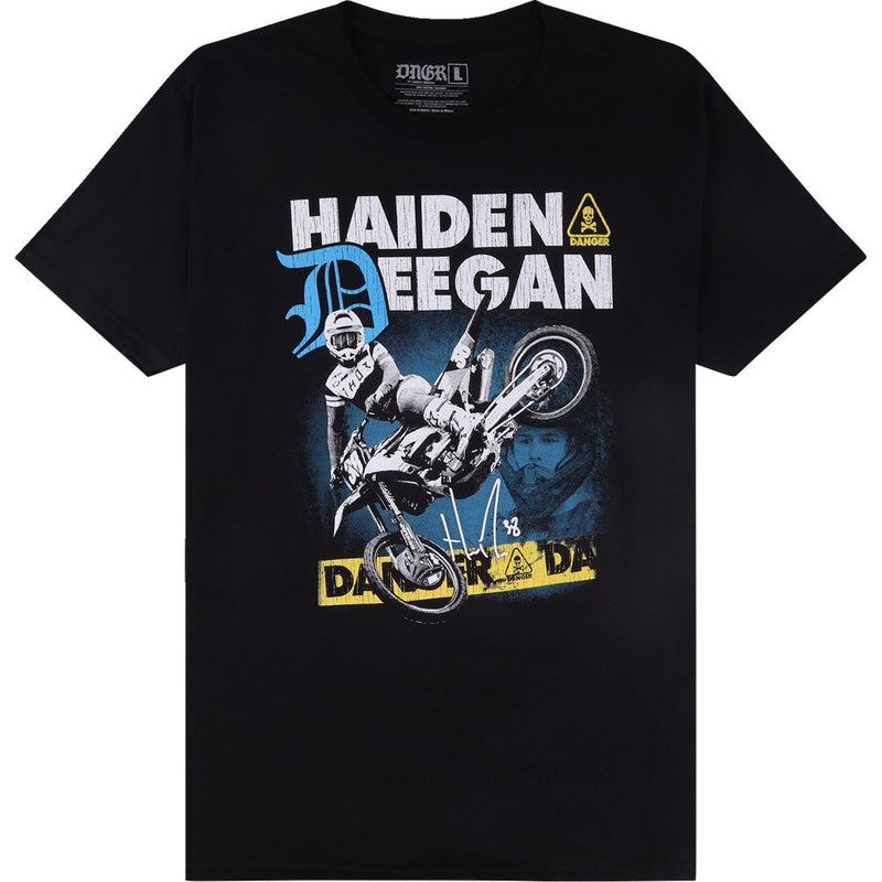 Deegan Apparel Caution T-Shirt - Black - Medium DMTSS3023BLKM