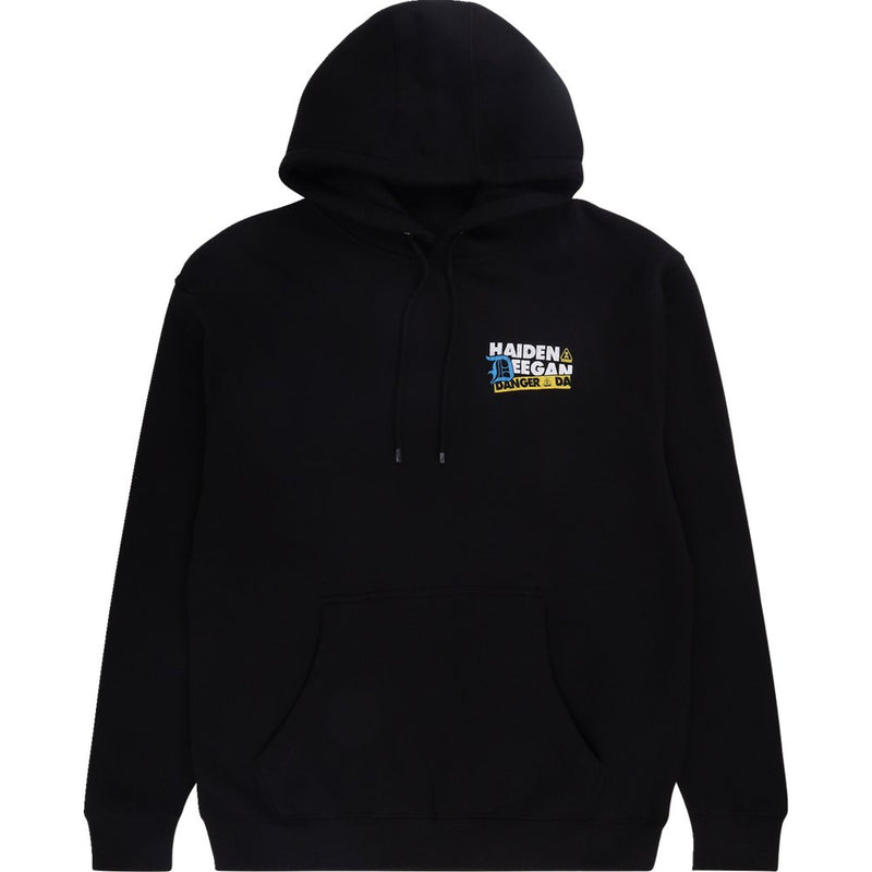 Deegan Apparel Caution Hoodie - Black - Medium DMTFP3010BLKM