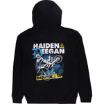 Deegan Apparel Caution Hoodie - Black - Small DMTFP3010BLKS