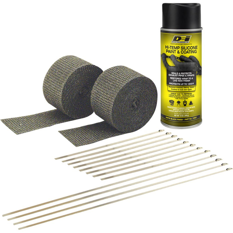 Dei Exhaust Wrap Kit - Black/Black 901330