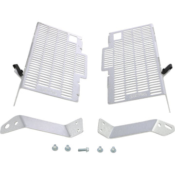 DEVOL Radiator Guards - Brushed Aluminum - Honda 0101-1302