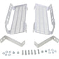 DEVOL Radiator Guards - Brushed Aluminum - Honda 0101-1105
