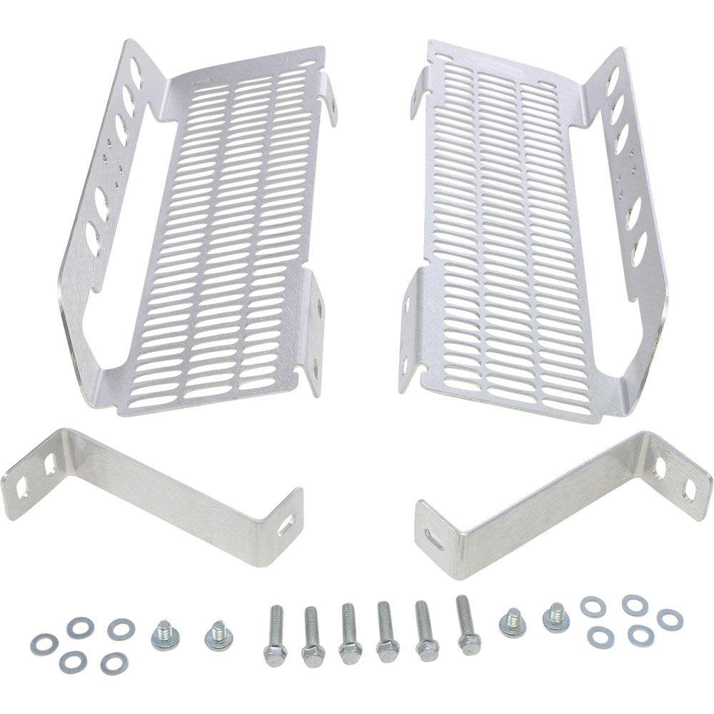 DEVOL Radiator Guards - Brushed Aluminum - Honda 0101-1105