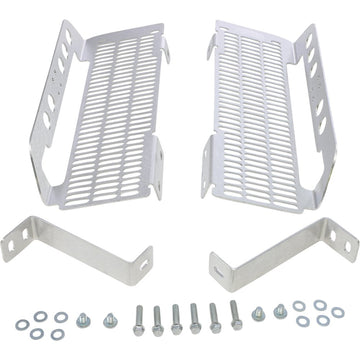 DEVOL Radiator Guards - Brushed Aluminum - Honda 0101-1105