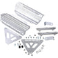 DEVOL Radiator Guards - Brushed Aluminum - KTM/Husqvarna 0101-3403