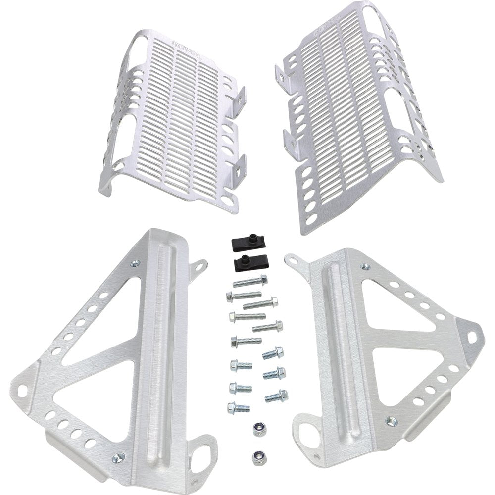DEVOL Radiator Guards - Brushed Aluminum - Suzuki 0101-4706