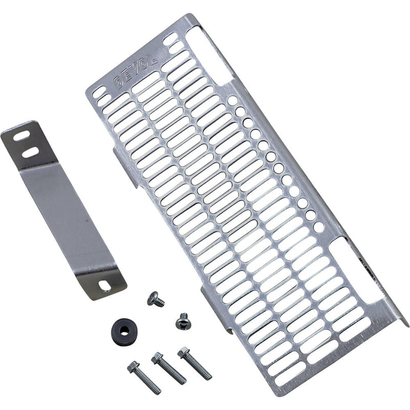 DEVOL Radiator Guard - Brushed Aluminum - Suzuki 0101-4501