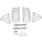 DEVOL Radiator Guards - Brushed Aluminum - Husqvarna/KTM 0101-3402