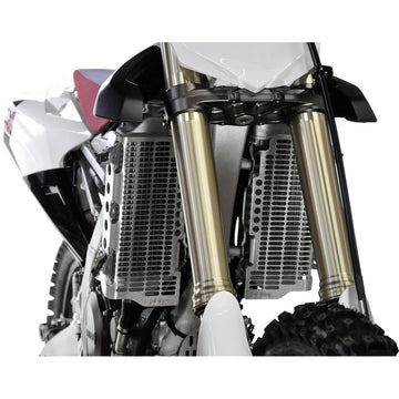 DEVOL Radiator Guards - Brushed Aluminum - Yamaha 0101-5507