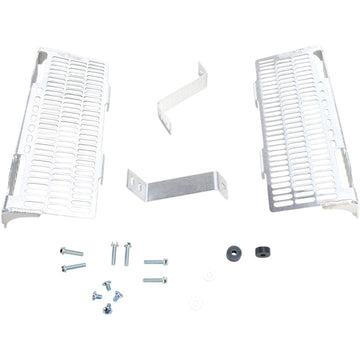 DEVOL Radiator Guards - Brushed Aluminum - Suzuki 0101-4301