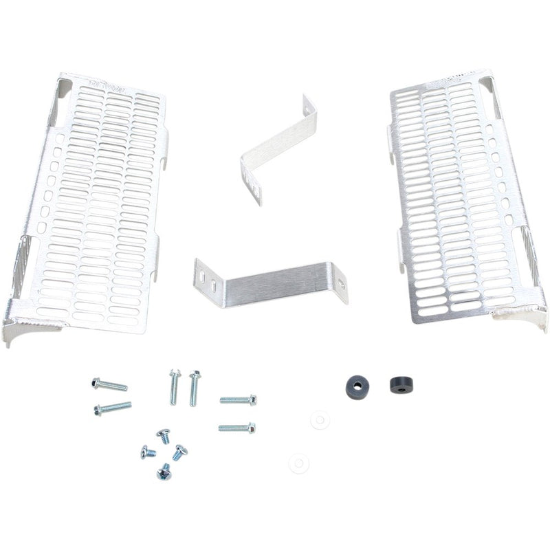 DEVOL Radiator Guards - Brushed Aluminum - Suzuki 0101-4301