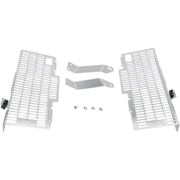 DEVOL Radiator Guards - Brushed Aluminum - Honda 0101-1301