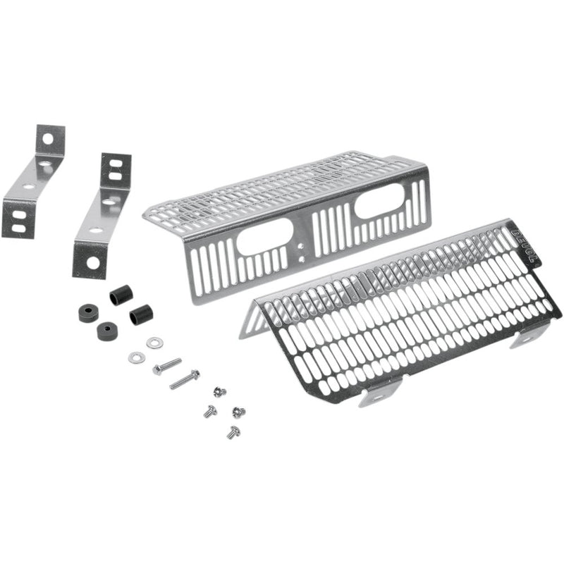 DEVOL Radiator Guards - Brushed Aluminum - KTM 0101-3101