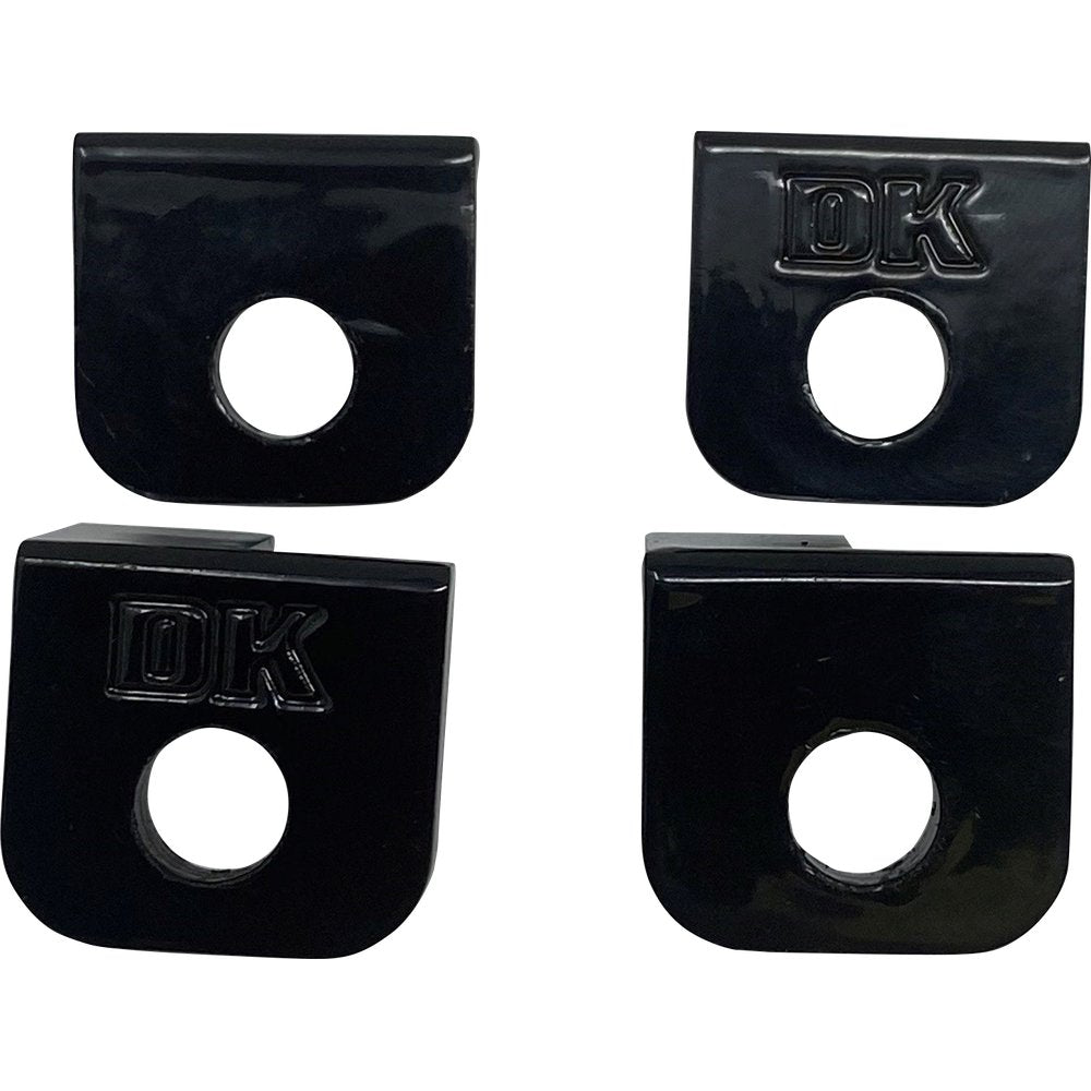 DK CUSTOM PRODUCTS Footpeg Adapter - Front/Back - Black DK-M8-SFT-FPA