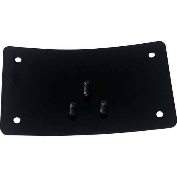 DK CUSTOM PRODUCTS License Plate Kit - Curved - Black DK-LPR-LP-LD
