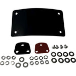 DK CUSTOM PRODUCTS License Plate Kit - Curved - Black DK-LPR-LP-LD