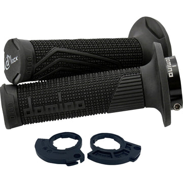 DOMINO D100 D-Lock Grips - Single Cable - Black D10046C4000H7-0