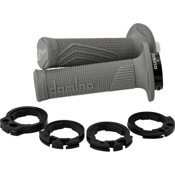 DOMINO D100 D-Lock Grips - Gray D10046C5200A9-0