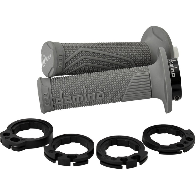 DOMINO D100 D-Lock Grips - Gray D10046C5200A9-0